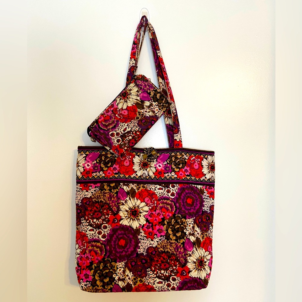 Vera Bradley tote and wallet
